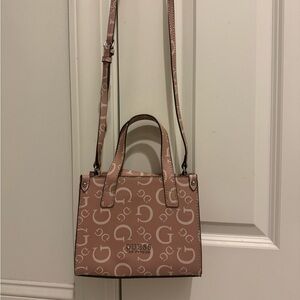 Dusty pink guess crossbody/ shoulder bag
